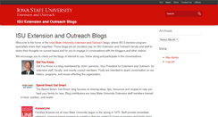 Desktop Screenshot of blogs.extension.iastate.edu