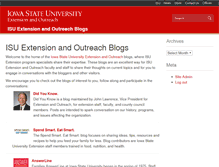 Tablet Screenshot of blogs.extension.iastate.edu