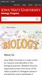 Mobile Screenshot of biology.iastate.edu