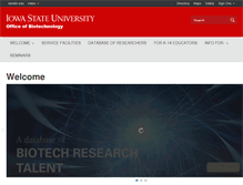 Tablet Screenshot of biotech.iastate.edu