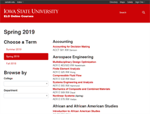 Tablet Screenshot of courses.elo.iastate.edu