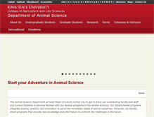 Tablet Screenshot of ans.iastate.edu