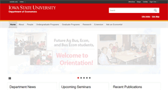 Desktop Screenshot of econ.iastate.edu