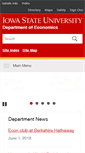 Mobile Screenshot of econ.iastate.edu