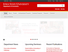 Tablet Screenshot of econ.iastate.edu