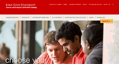 Desktop Screenshot of catalog.iastate.edu