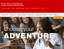Tablet Screenshot of catalog.iastate.edu
