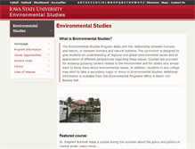 Tablet Screenshot of envs.iastate.edu