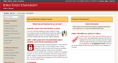 Desktop Screenshot of policy.iastate.edu