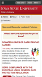 Mobile Screenshot of policy.iastate.edu