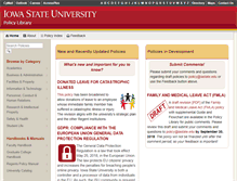 Tablet Screenshot of policy.iastate.edu