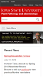 Mobile Screenshot of plantpath.iastate.edu