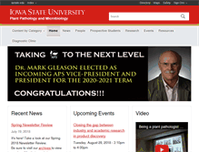 Tablet Screenshot of plantpath.iastate.edu