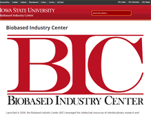 Tablet Screenshot of biobasedindustrycenter.iastate.edu