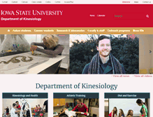 Tablet Screenshot of kin.hs.iastate.edu
