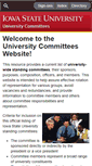 Mobile Screenshot of committees.iastate.edu