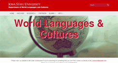 Desktop Screenshot of language.iastate.edu