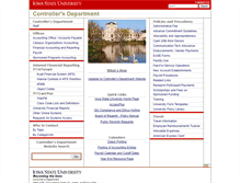 Tablet Screenshot of controller.iastate.edu