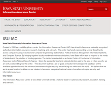 Tablet Screenshot of iac.iastate.edu