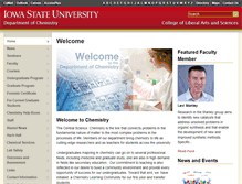 Tablet Screenshot of chem.iastate.edu