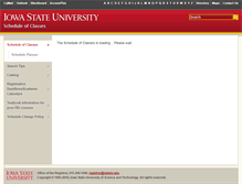 Tablet Screenshot of classes.iastate.edu