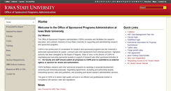Desktop Screenshot of ospa.iastate.edu