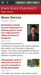 Mobile Screenshot of news.iastate.edu