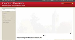 Desktop Screenshot of mcdb.iastate.edu