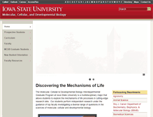 Tablet Screenshot of mcdb.iastate.edu