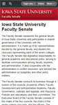 Mobile Screenshot of facsen.iastate.edu