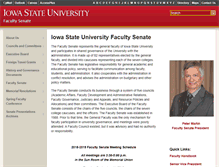Tablet Screenshot of facsen.iastate.edu
