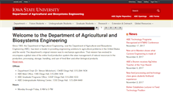Desktop Screenshot of abe.iastate.edu