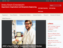 Tablet Screenshot of abe.iastate.edu