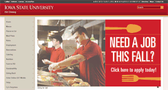 Desktop Screenshot of dining.iastate.edu