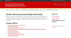 Desktop Screenshot of career.iastate.edu