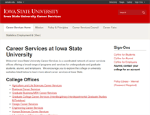 Tablet Screenshot of career.iastate.edu