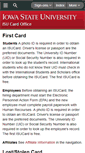 Mobile Screenshot of isucard.iastate.edu