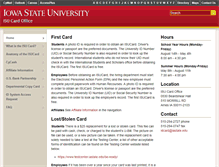 Tablet Screenshot of isucard.iastate.edu