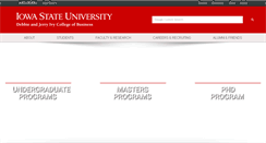 Desktop Screenshot of business.iastate.edu
