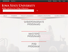 Tablet Screenshot of business.iastate.edu